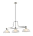 Z-Lite Canada - Three Light Billiard - Melange - Brushed Nickel- Union Lighting Luminaires Decor