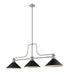 Z-Lite Canada - Three Light Billiard - Melange - Brushed Nickel- Union Lighting Luminaires Decor