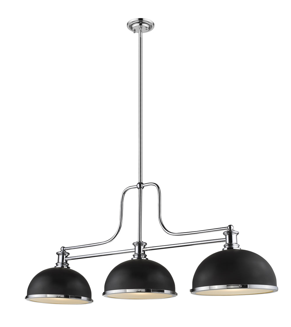 Z-Lite Canada - Three Light Billiard - Melange - Chrome- Union Lighting Luminaires Decor