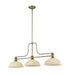 Z-Lite Canada - Three Light Billiard - Melange - Heritage Brass- Union Lighting Luminaires Decor