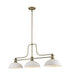 Z-Lite Canada - Three Light Billiard - Melange - Heritage Brass- Union Lighting Luminaires Decor