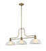 Z-Lite Canada - Three Light Billiard - Melange - Heritage Brass- Union Lighting Luminaires Decor