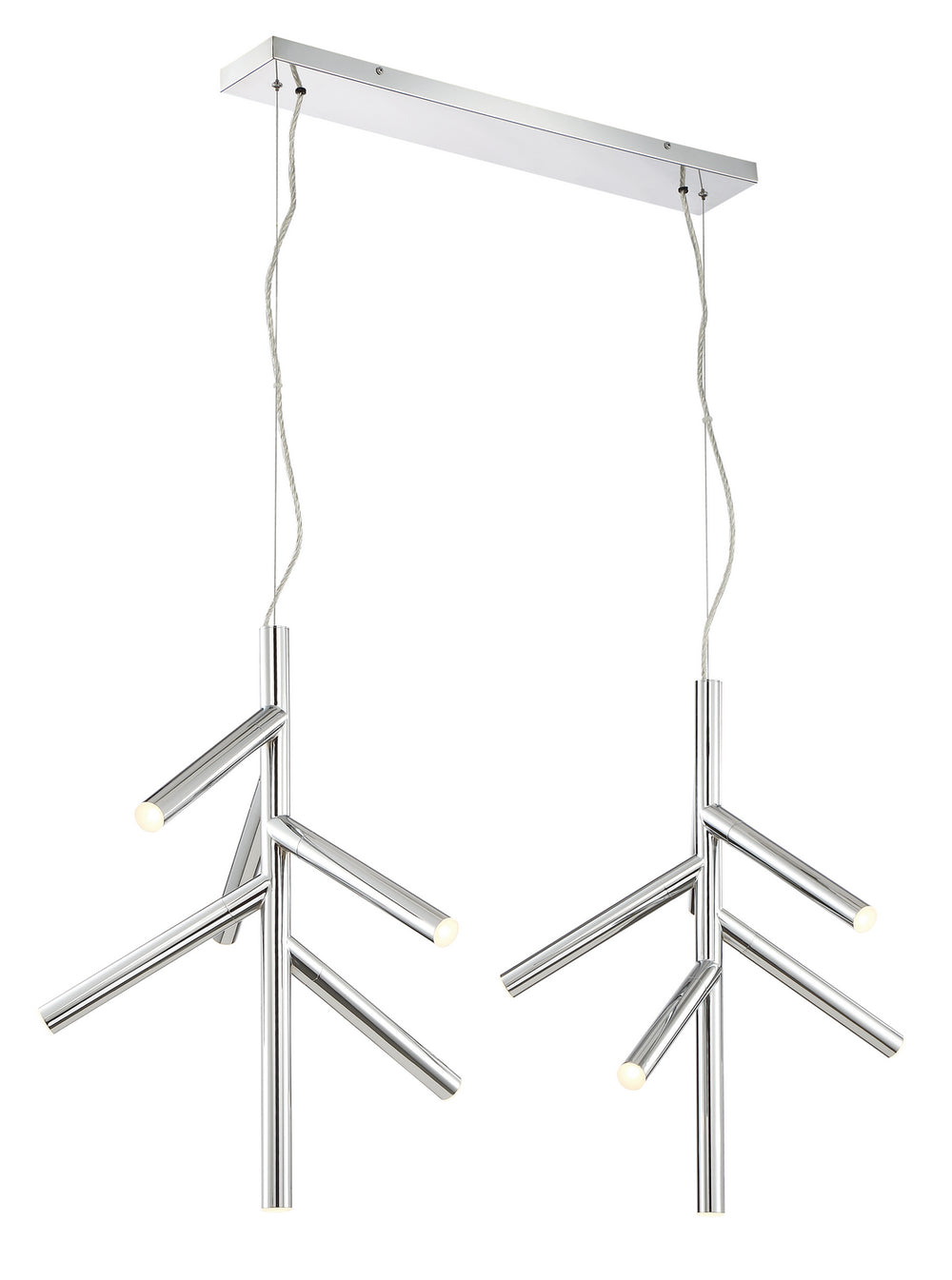 Z-Lite Canada - LED Linear Chandelier - Forest - Chrome- Union Lighting Luminaires Decor