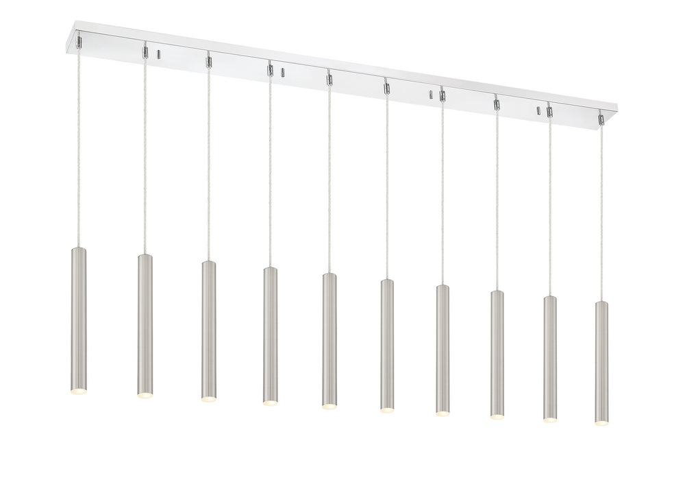 Z-Lite Canada - LED Linear Chandelier - Forest - Chrome- Union Lighting Luminaires Decor