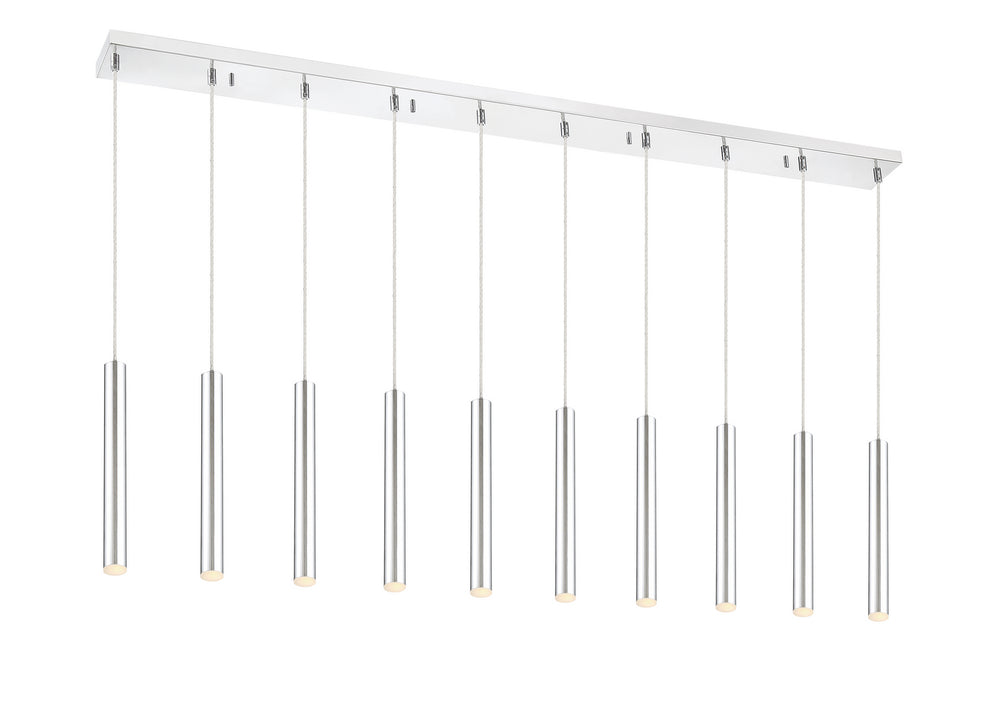Z-Lite Canada - LED Linear Chandelier - Forest - Chrome- Union Lighting Luminaires Decor