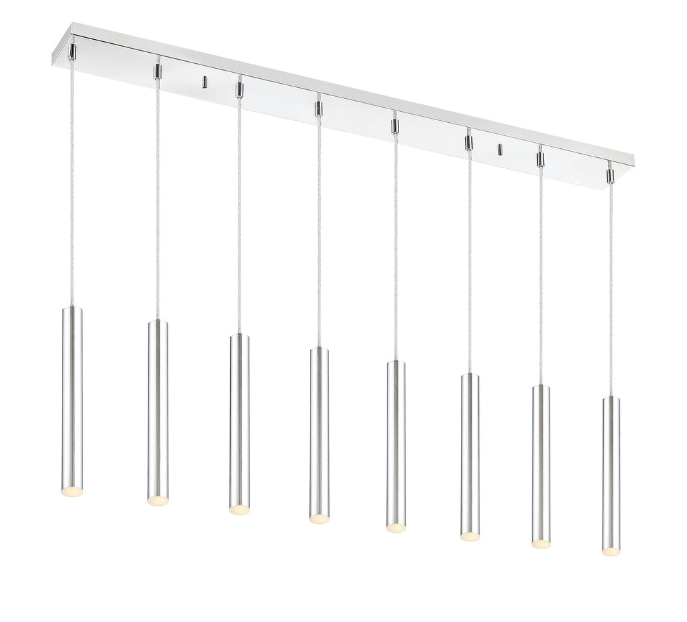 Z-Lite Canada - LED Linear Chandelier - Forest - Chrome- Union Lighting Luminaires Decor