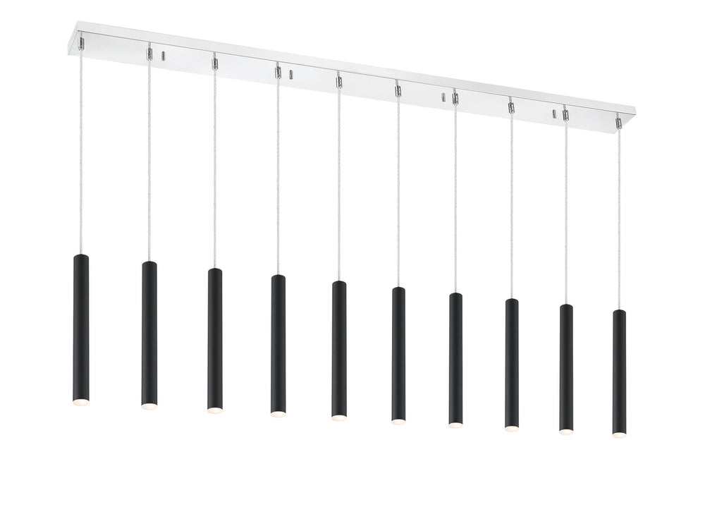 Z-Lite Canada - LED Linear Chandelier - Forest - Chrome- Union Lighting Luminaires Decor