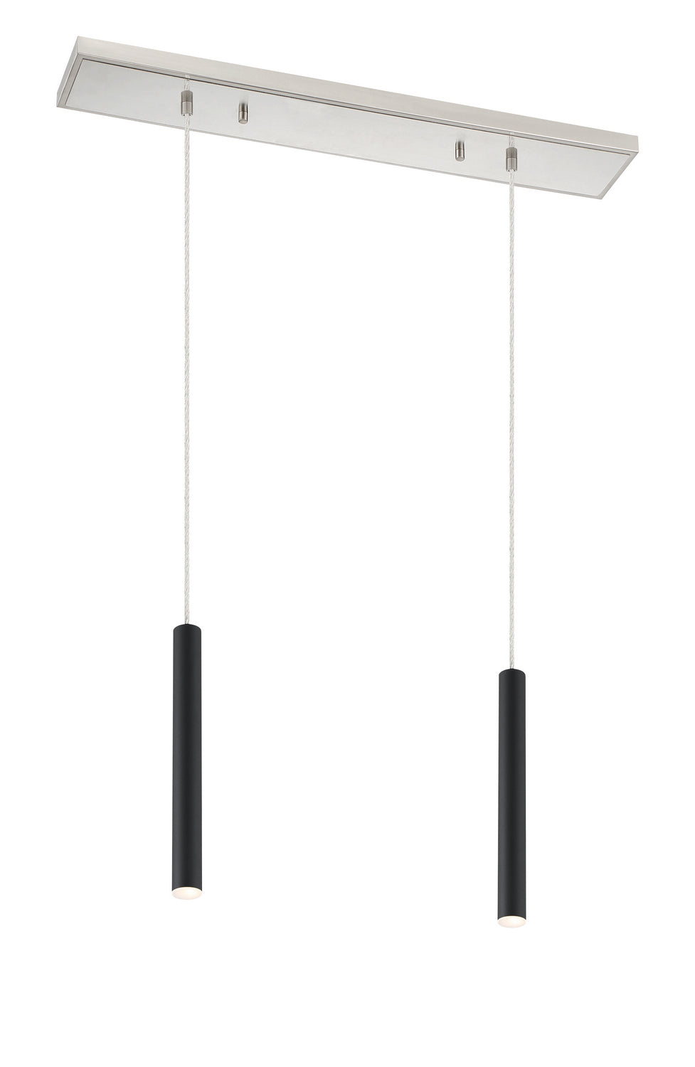 Z-Lite Canada - LED Linear Chandelier - Forest - Brushed Nickel- Union Lighting Luminaires Decor