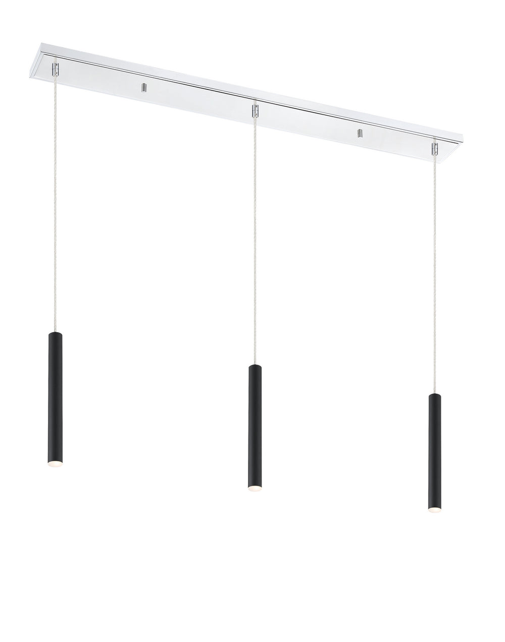 Z-Lite Canada - LED Linear Chandelier - Forest - Chrome- Union Lighting Luminaires Decor
