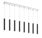 Z-Lite Canada - LED Linear Chandelier - Forest - Chrome- Union Lighting Luminaires Decor
