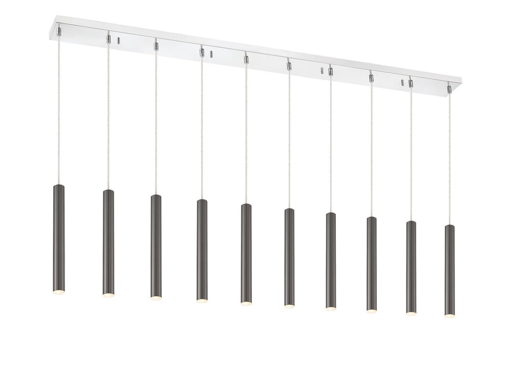 Z-Lite Canada - LED Linear Chandelier - Forest - Chrome- Union Lighting Luminaires Decor