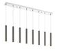 Z-Lite Canada - LED Linear Chandelier - Forest - Chrome- Union Lighting Luminaires Decor