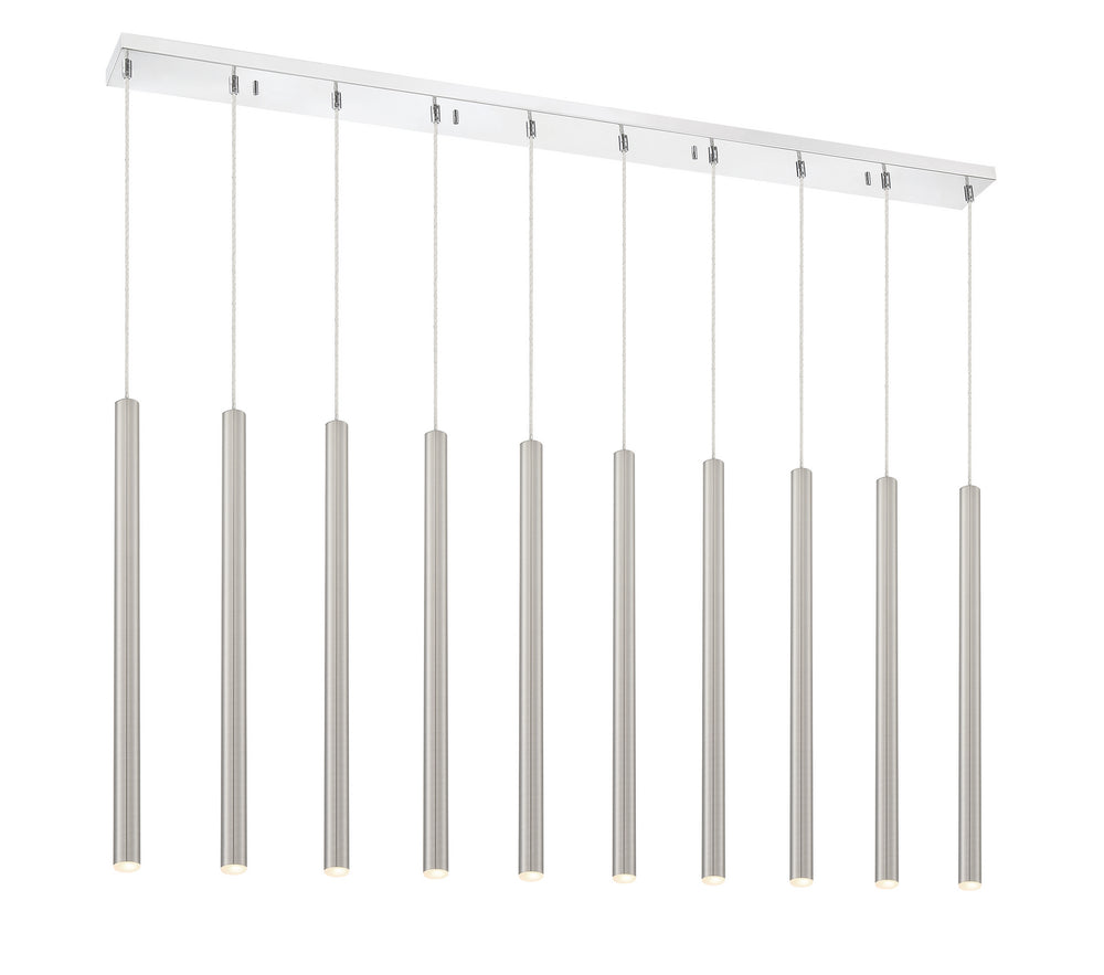 Z-Lite Canada - LED Linear Chandelier - Forest - Chrome- Union Lighting Luminaires Decor