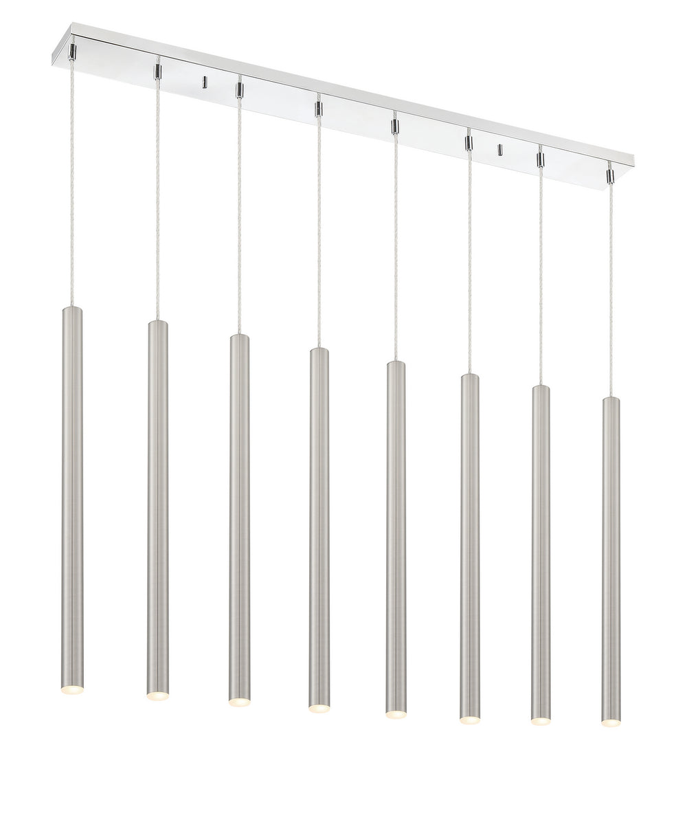 Z-Lite Canada - LED Linear Chandelier - Forest - Chrome- Union Lighting Luminaires Decor