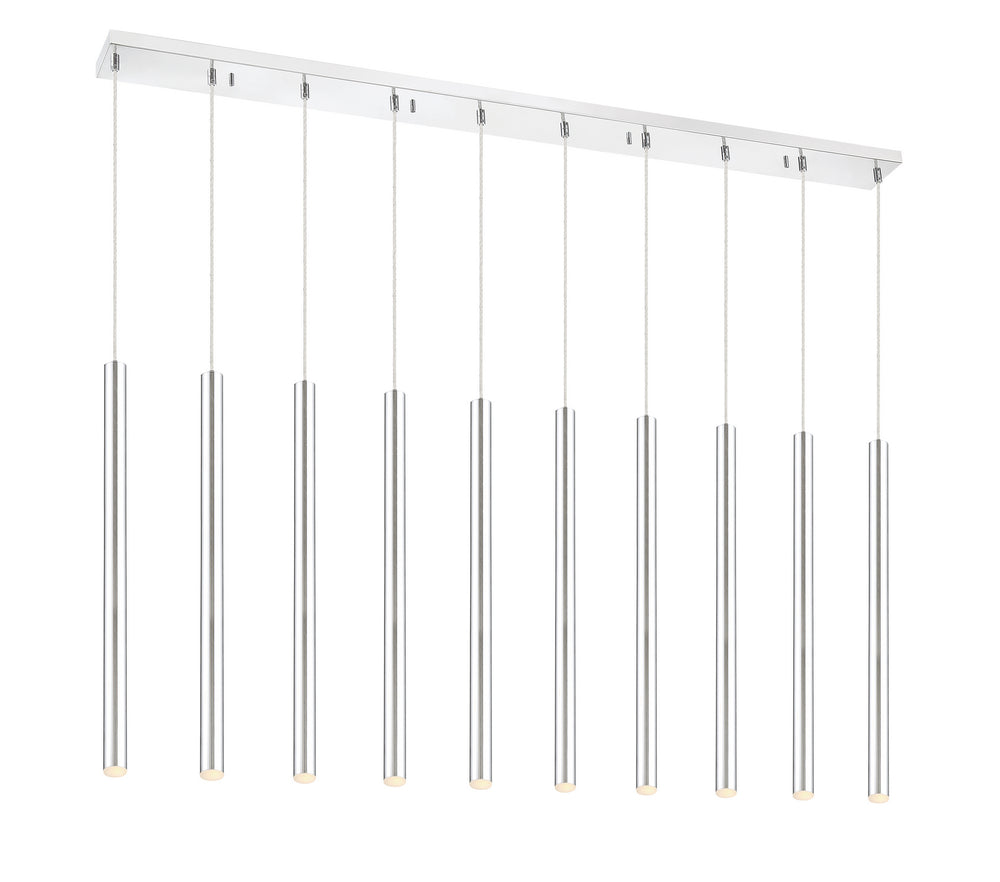 Z-Lite Canada - LED Linear Chandelier - Forest - Chrome- Union Lighting Luminaires Decor