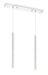 Z-Lite Canada - LED Linear Chandelier - Forest - Chrome- Union Lighting Luminaires Decor