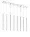 Z-Lite Canada - LED Linear Chandelier - Forest - Chrome- Union Lighting Luminaires Decor