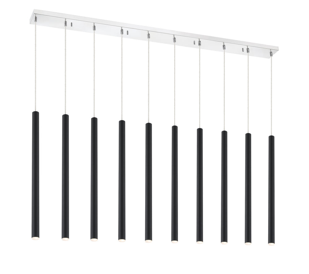 Z-Lite Canada - LED Linear Chandelier - Forest - Chrome- Union Lighting Luminaires Decor