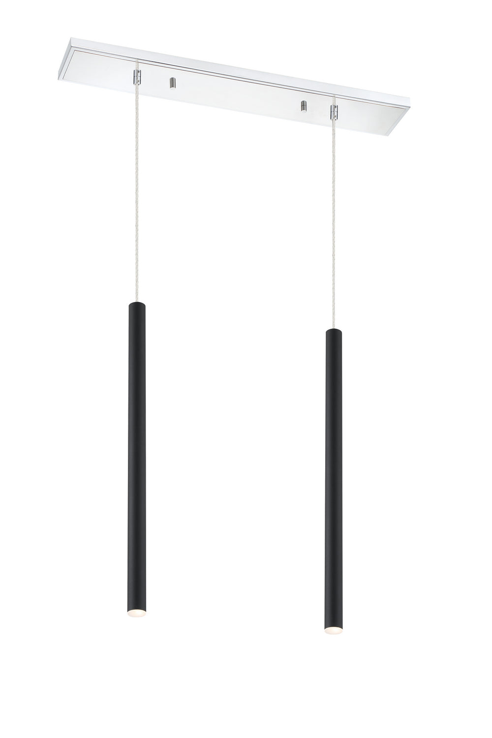Z-Lite Canada - LED Linear Chandelier - Forest - Chrome- Union Lighting Luminaires Decor