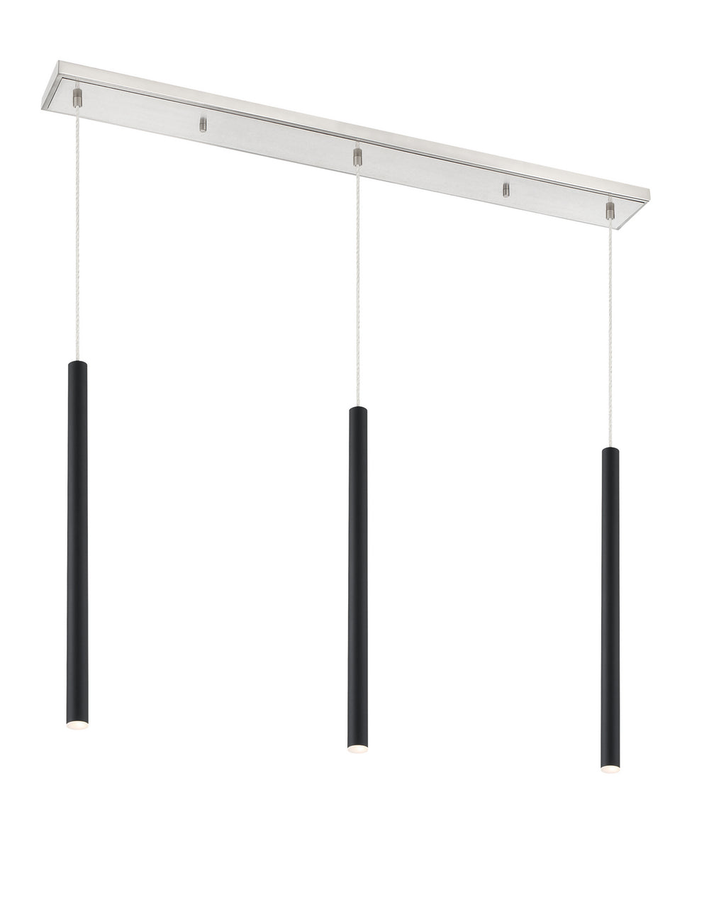 Z-Lite Canada - LED Linear Chandelier - Forest - Brushed Nickel- Union Lighting Luminaires Decor