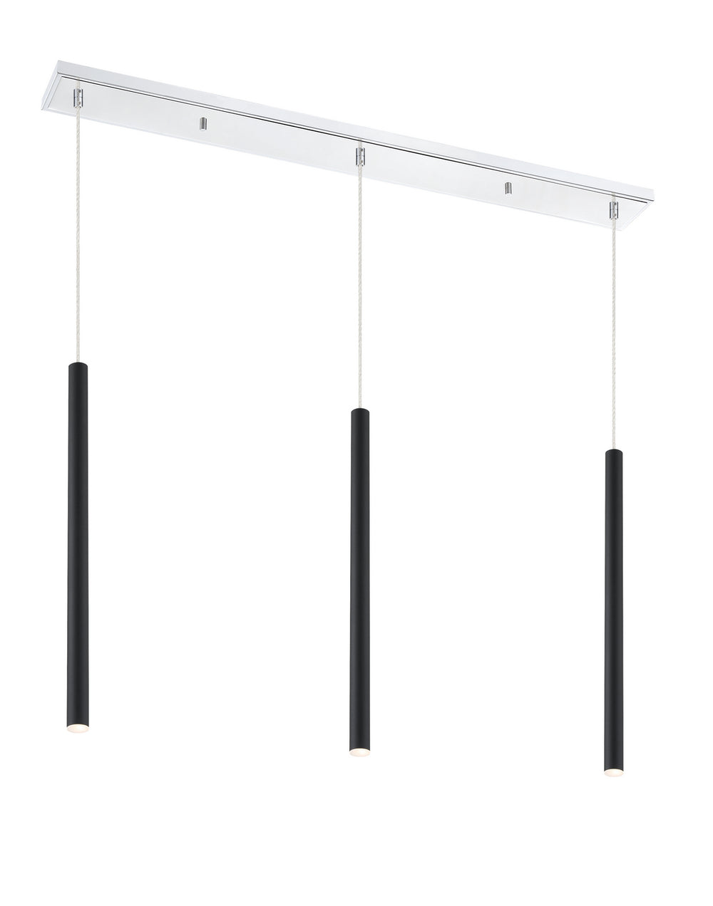 Z-Lite Canada - LED Linear Chandelier - Forest - Chrome- Union Lighting Luminaires Decor
