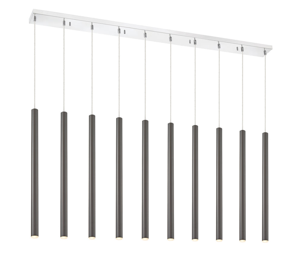 Z-Lite Canada - LED Linear Chandelier - Forest - Chrome- Union Lighting Luminaires Decor