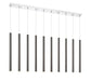 Z-Lite Canada - LED Linear Chandelier - Forest - Chrome- Union Lighting Luminaires Decor