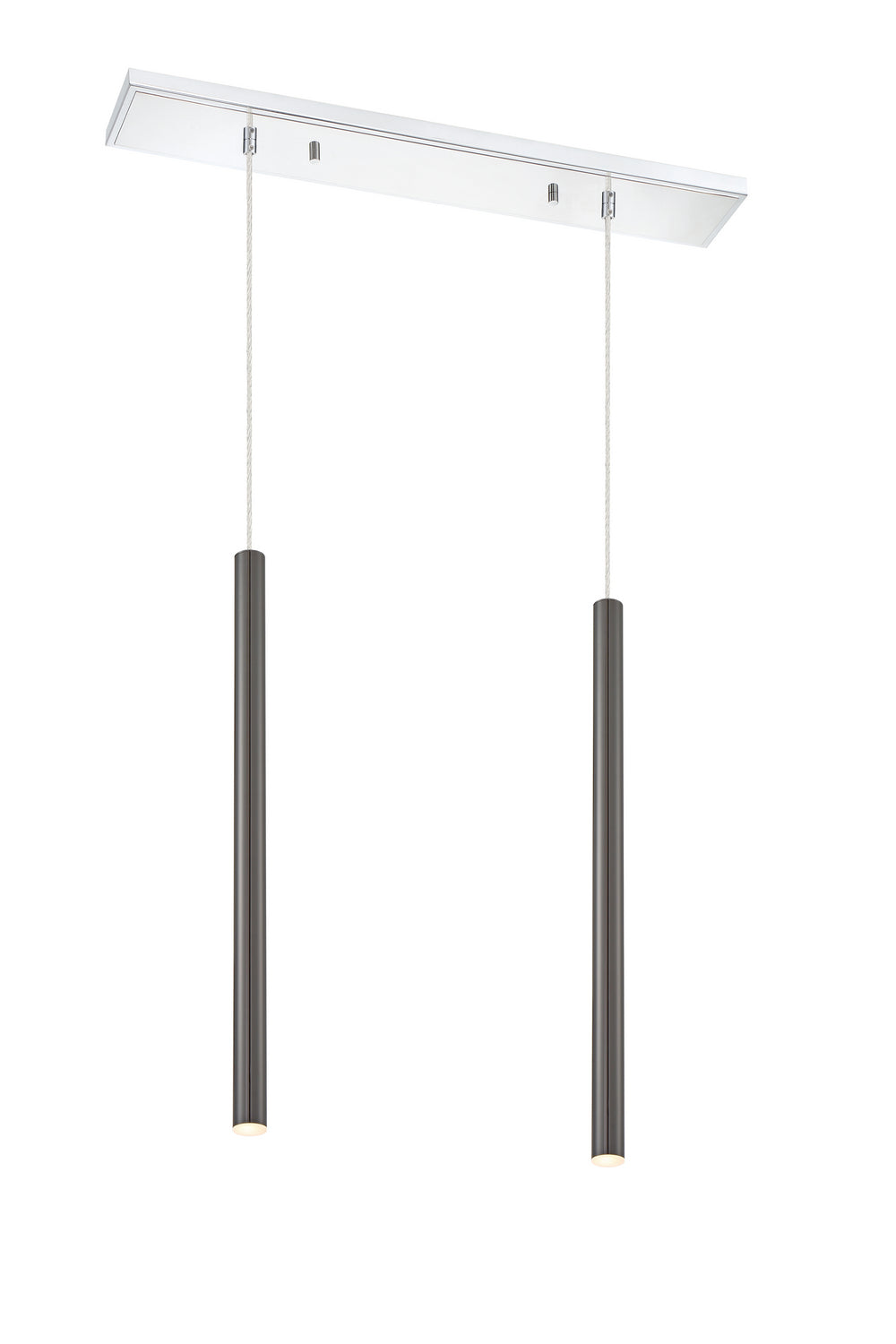 Z-Lite Canada - LED Linear Chandelier - Forest - Chrome- Union Lighting Luminaires Decor