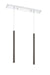 Z-Lite Canada - LED Linear Chandelier - Forest - Chrome- Union Lighting Luminaires Decor