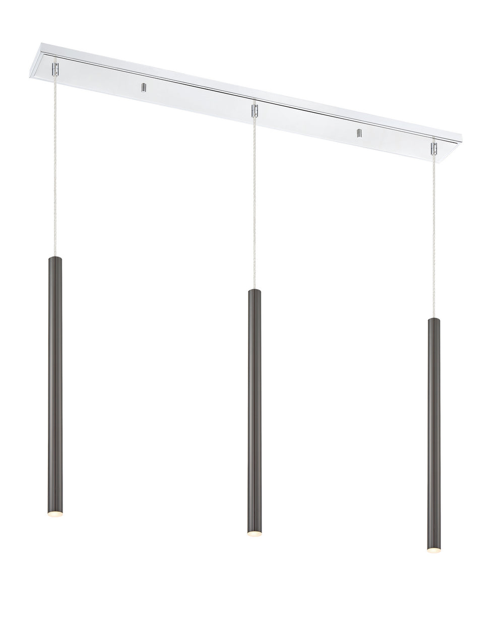Z-Lite Canada - LED Linear Chandelier - Forest - Chrome- Union Lighting Luminaires Decor