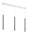 Z-Lite Canada - LED Linear Chandelier - Forest - Chrome- Union Lighting Luminaires Decor