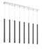 Z-Lite Canada - LED Linear Chandelier - Forest - Chrome- Union Lighting Luminaires Decor