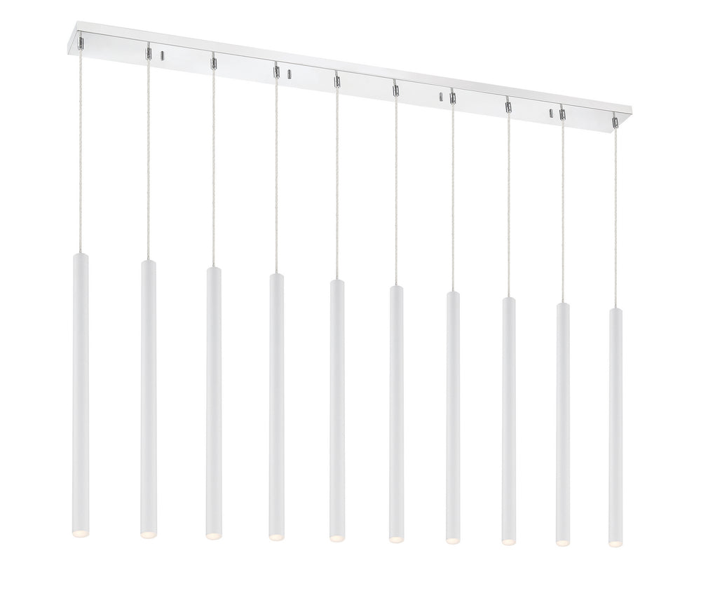 Z-Lite Canada - LED Linear Chandelier - Forest - Chrome- Union Lighting Luminaires Decor