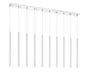 Z-Lite Canada - LED Linear Chandelier - Forest - Chrome- Union Lighting Luminaires Decor