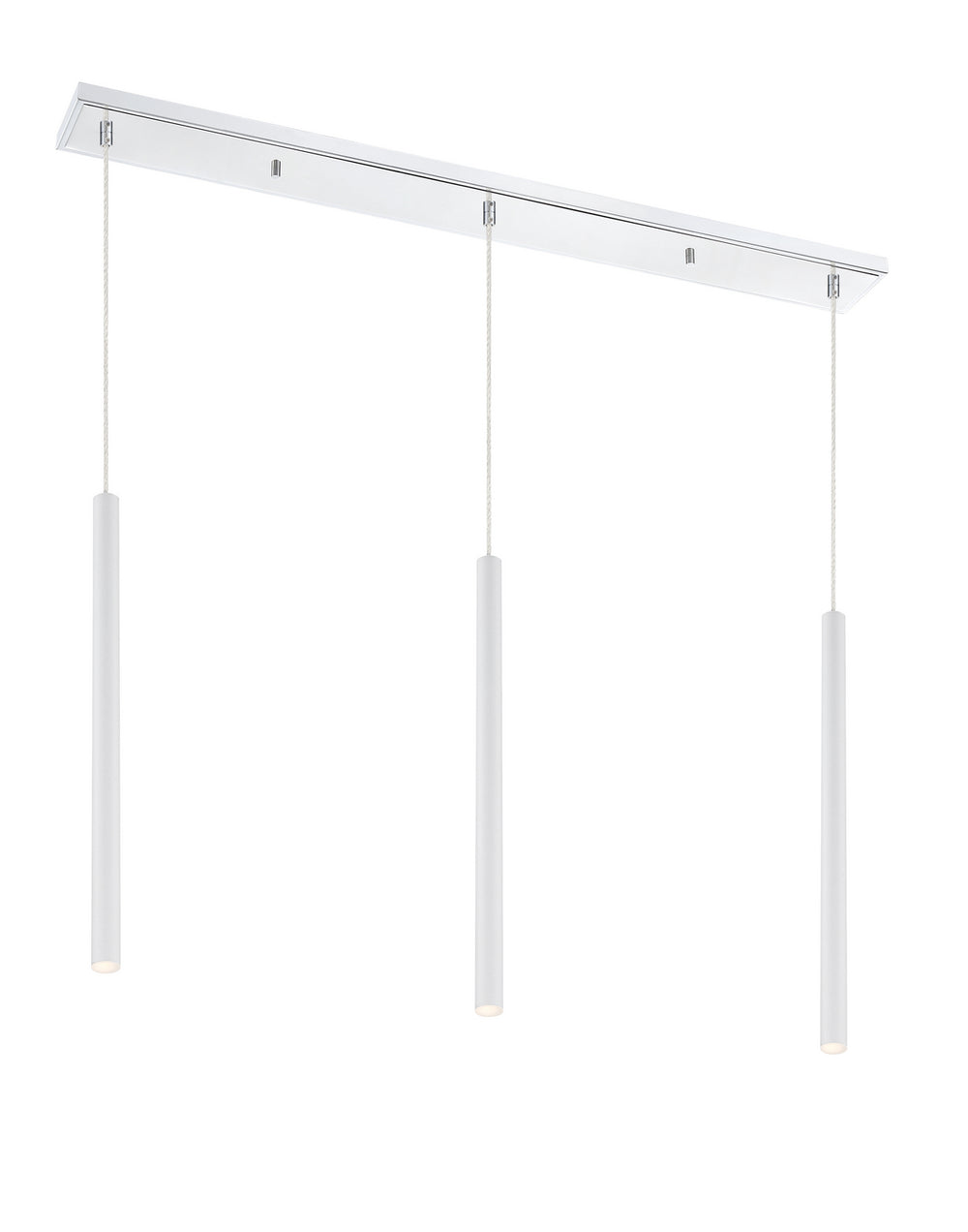 Z-Lite Canada - LED Linear Chandelier - Forest - Chrome- Union Lighting Luminaires Decor