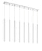 Z-Lite Canada - LED Linear Chandelier - Forest - Chrome- Union Lighting Luminaires Decor