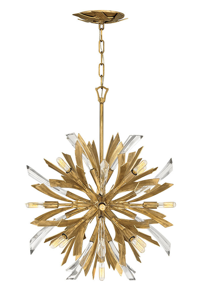 Fredrick Ramond Canada - LED Chandelier - Vida - Burnished Gold- Union Lighting Luminaires Decor