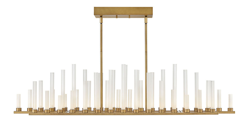 Fredrick Ramond Canada - LED Linear Pendant - Trinity - Heritage Brass- Union Lighting Luminaires Decor