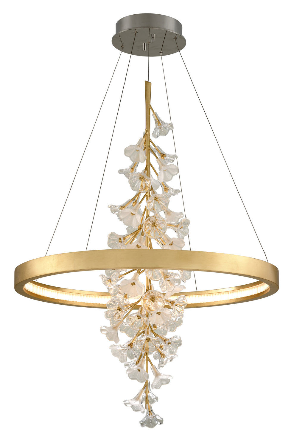Corbett Lighting - LED Chandelier - Jasmine - Gold Leaf- Union Lighting Luminaires Decor