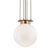 Hudson Valley Canada - One Light Pendant - Gunther - Aged Old Bronze- Union Lighting Luminaires Decor