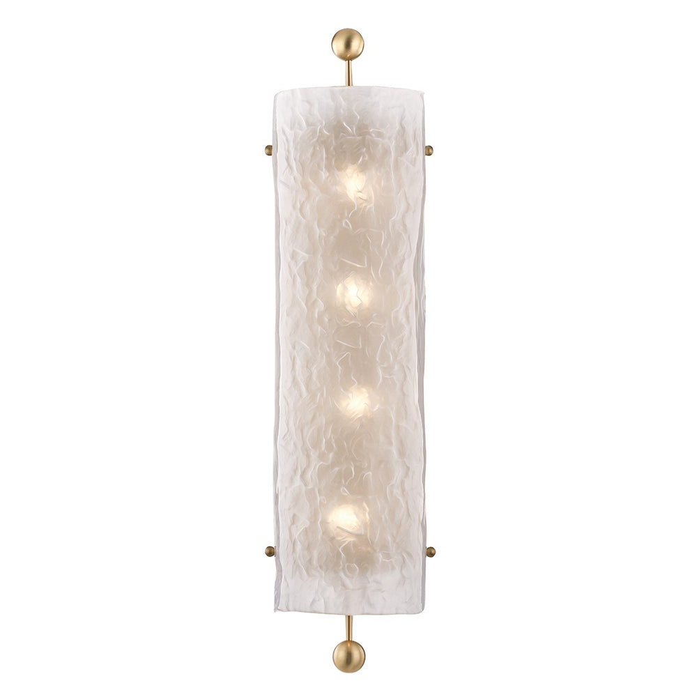 Hudson Valley Canada - Four Light Wall Sconce - Broome - Aged Brass- Union Lighting Luminaires Decor