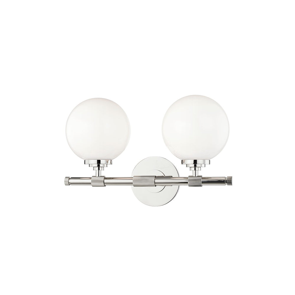 Hudson Valley Canada - Two Light Bath Bracket - Bowery - Polished Nickel- Union Lighting Luminaires Decor