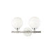 Hudson Valley Canada - Two Light Bath Bracket - Bowery - Polished Nickel- Union Lighting Luminaires Decor