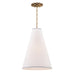 Hudson Valley Canada - One Light Pendant - Worth - Aged Brass- Union Lighting Luminaires Decor