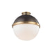 Hudson Valley Canada - One Light Flush Mount - Latham - Aged/Antique Distressed Bronze- Union Lighting Luminaires Decor