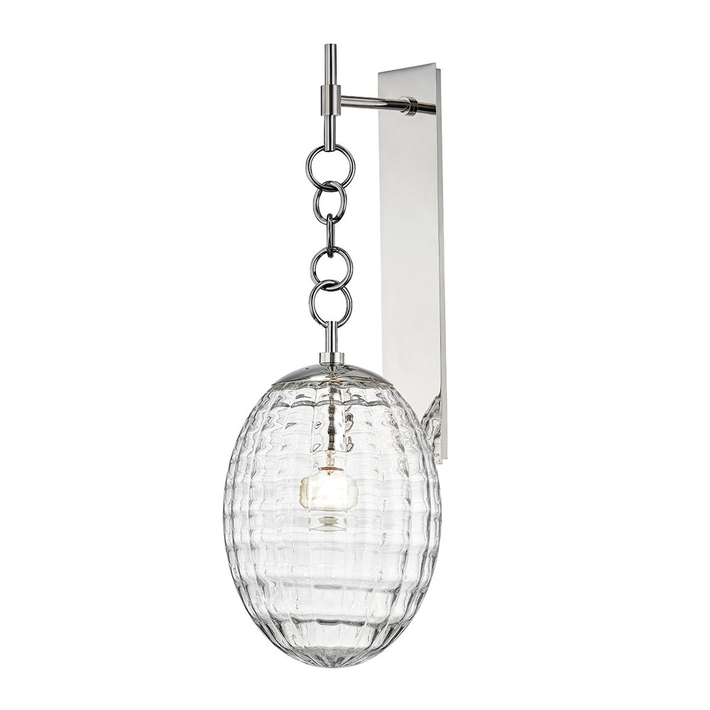 Hudson Valley Canada - One Light Wall Sconce - Venice - Polished Nickel- Union Lighting Luminaires Decor