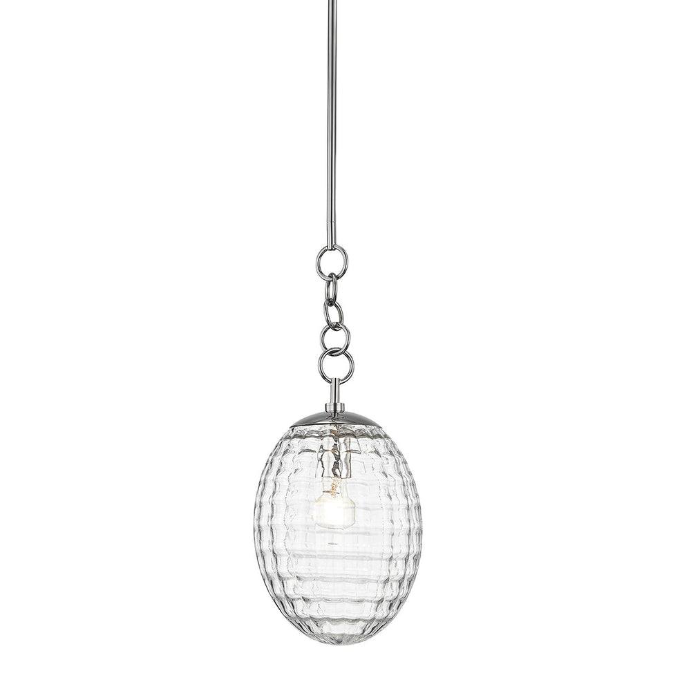 Hudson Valley Canada - One Light Pendant - Venice - Polished Nickel- Union Lighting Luminaires Decor