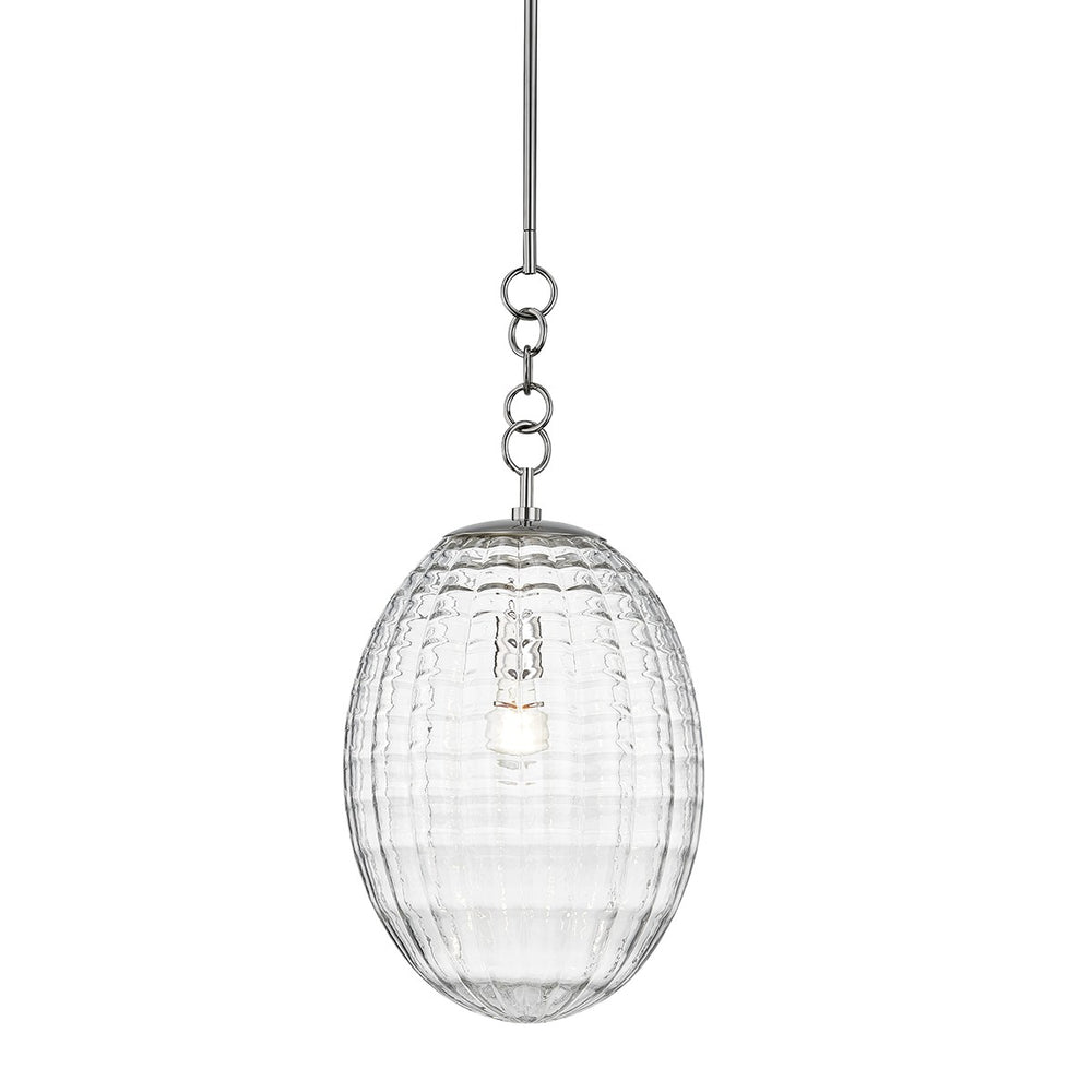 Hudson Valley Canada - One Light Pendant - Venice - Polished Nickel- Union Lighting Luminaires Decor