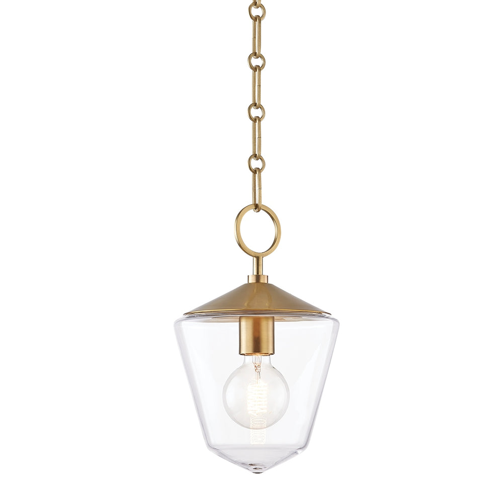 Hudson Valley Canada - One Light Pendant - Greene - Aged Brass- Union Lighting Luminaires Decor