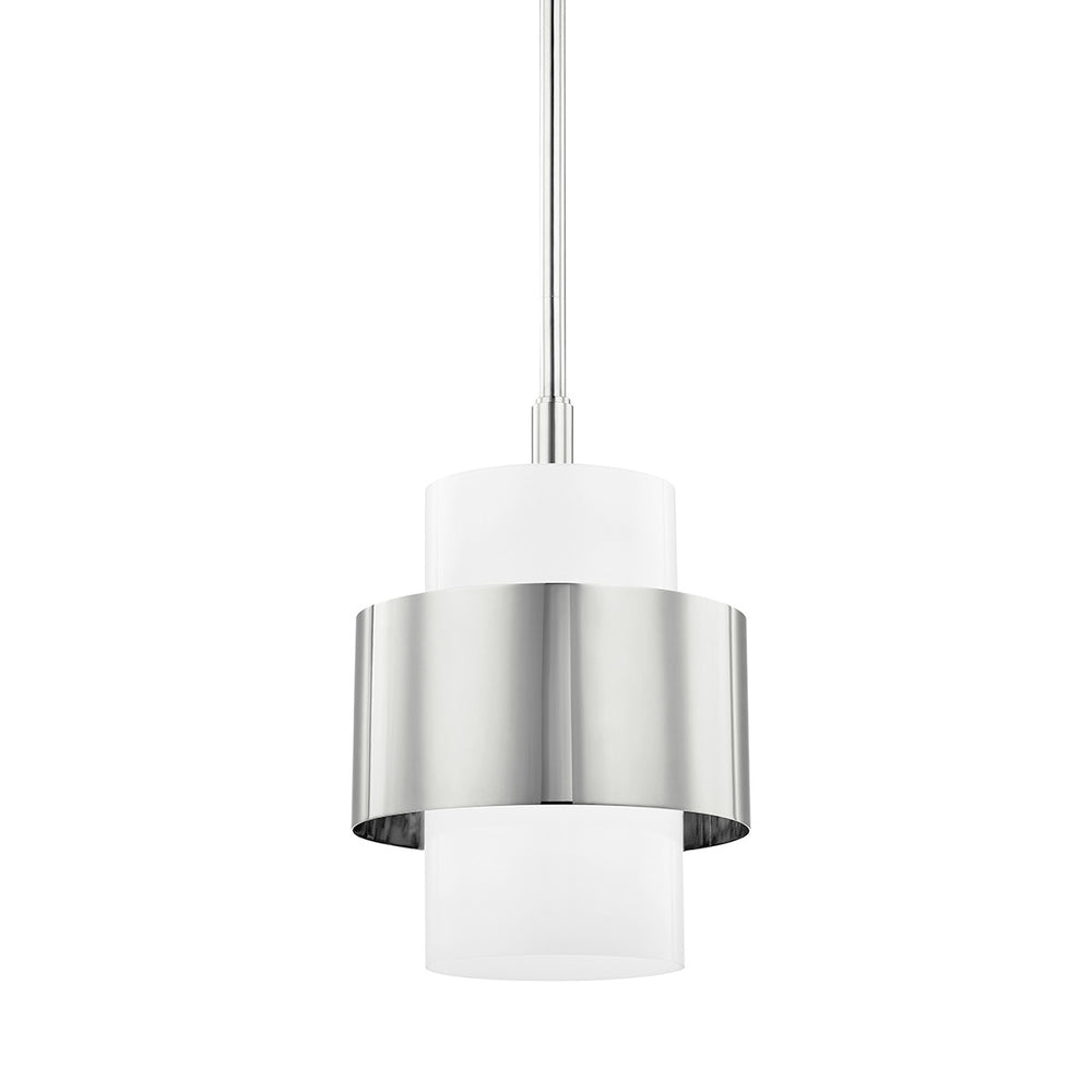 Hudson Valley Canada - One Light Pendant - Corinth - Polished Nickel- Union Lighting Luminaires Decor